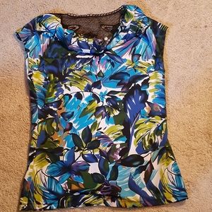 Susan Lawrence bright floral tunic